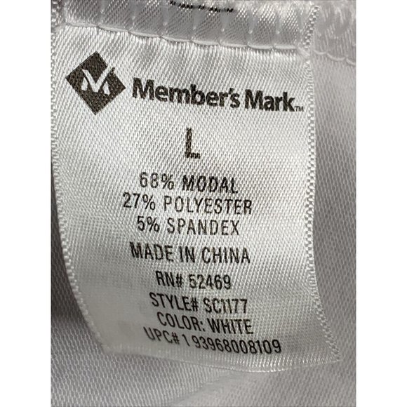 Members Mark Favorite Cross Front Tee, Women's L White Tee Shirt Soft, Lot of 2 - Picture 10 of 11